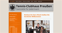 Desktop Screenshot of gaststaette-dsc-preussen.de